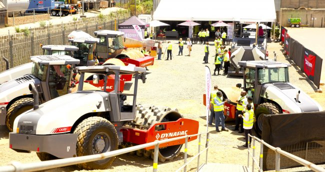 The launch of the Rhino soil compactors is celebrated along with Dynapac’s 90th anniversary