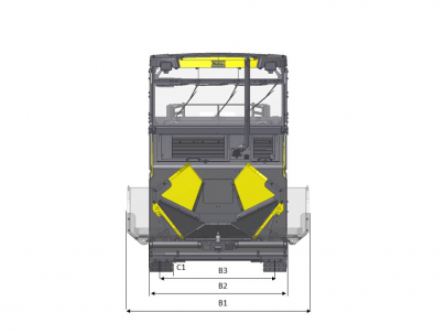 Blueprint top view Dynapac MF2500CL