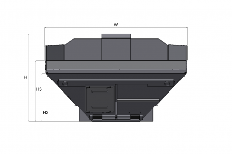 Blueprint top view Dynapac MH2500