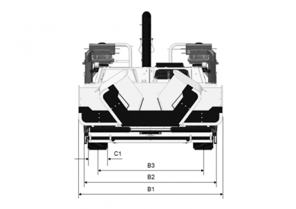 Blueprint top view Dynapac F1000T (T4)