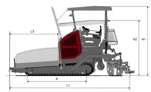 侧视图 Dynapac F3030C