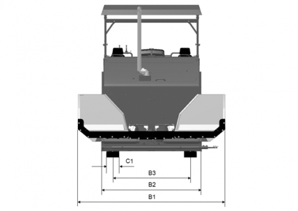 俯视图 Dynapac F3030C