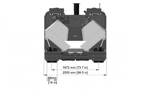 俯视图 Dynapac F800T