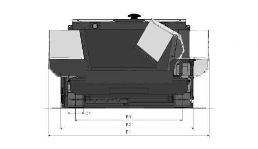 Blueprint top view Dynapac FC1300C II