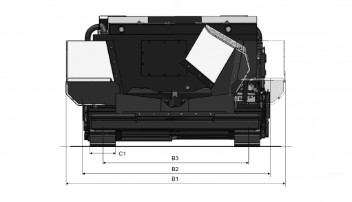 Blueprint top view Dynapac FC1700C