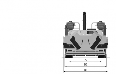 Blueprint top view Dynapac F1000W (T4)