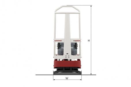 Blueprint top view Dynapac D.ROUND e