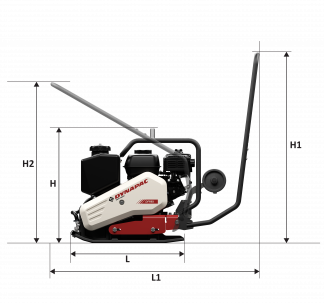 Blueprint Seitenansicht Dynapac DFP8X