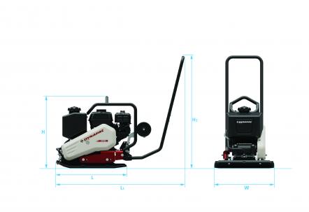 Blueprint Ansicht oben Dynapac DFP8X
