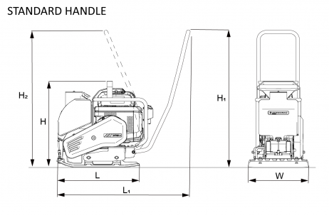 Blueprint top view Dynapac DFP8X