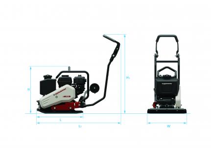 Plano, Vista lateral Dynapac DFP9X