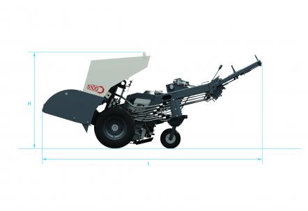 Blueprint side view Dynapac S100