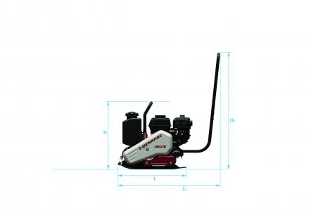 Blueprint side view Dynapac DFP6X