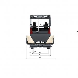 Blueprint top view Dynapac SD25 110C