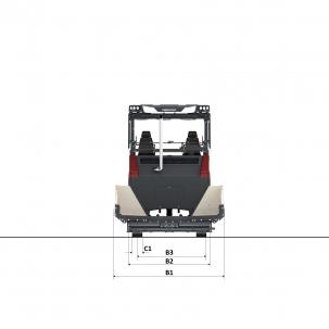 Blueprint Ansicht oben Dynapac SD25 80C