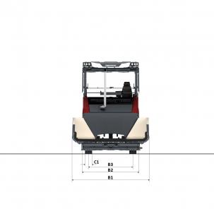 Blueprint top view Dynapac XD25 110C