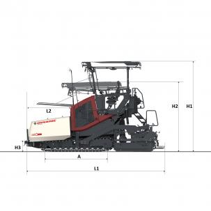 Blueprint Seitenansicht Dynapac XD25 80C
