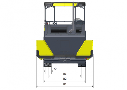 Plano, Vista superior Dynapac F2500CS