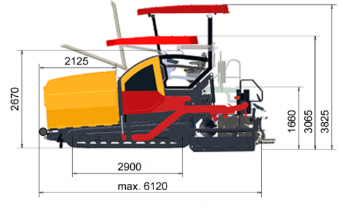 Plano, Vista lateral F2500CS