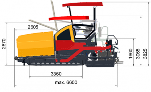 Blueprint side view SD2530CS