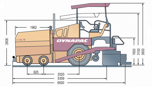 Blueprint side view F141-6W/D