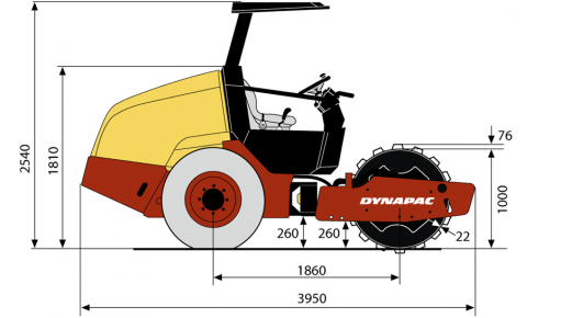 Blueprint side view CA134PD