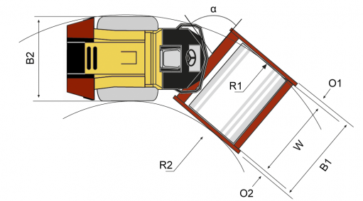 Blueprint top view CA250i