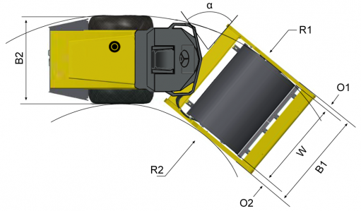Blueprint top view Dynapac CA250