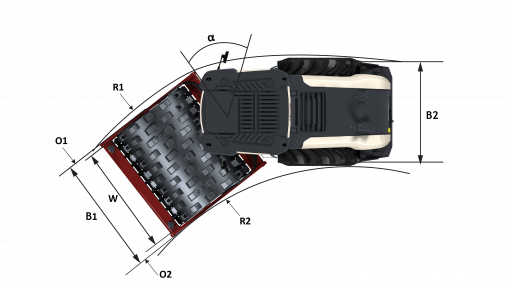 Blueprint top view Dynapac CA405PS CEV-V