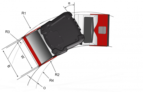 Blueprint top view Dynapac CC2200