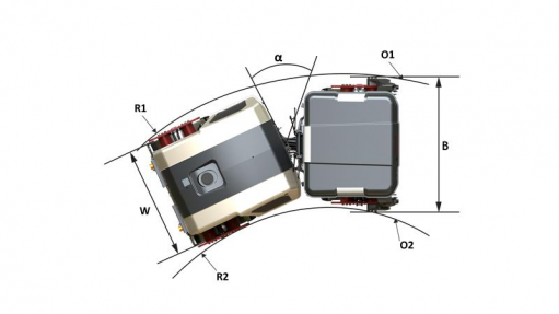 Blueprint top view Dynapac CC125 CEV-V