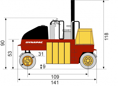 Blueprint side view CP142