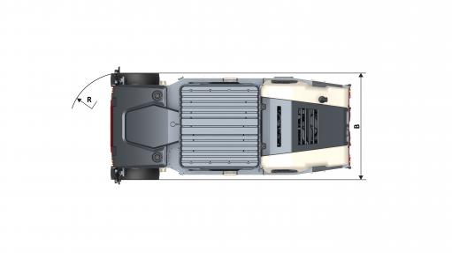 Blueprint top view CP150
