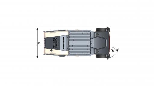 Blueprint top view Dynapac CP280
