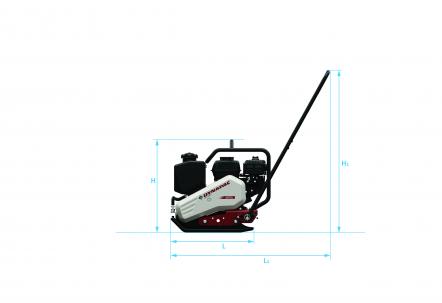 Blueprint side view Dynapac DFP7A