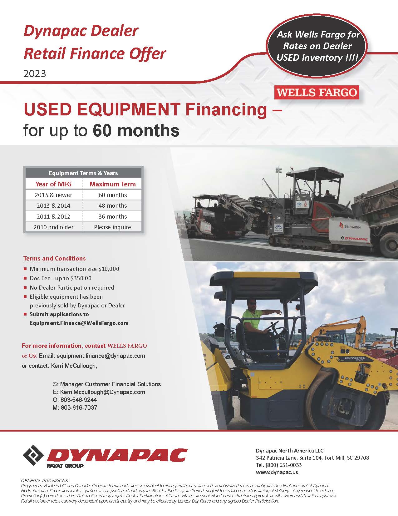 Dynapac Dealer Retail Used Finance Us 2022