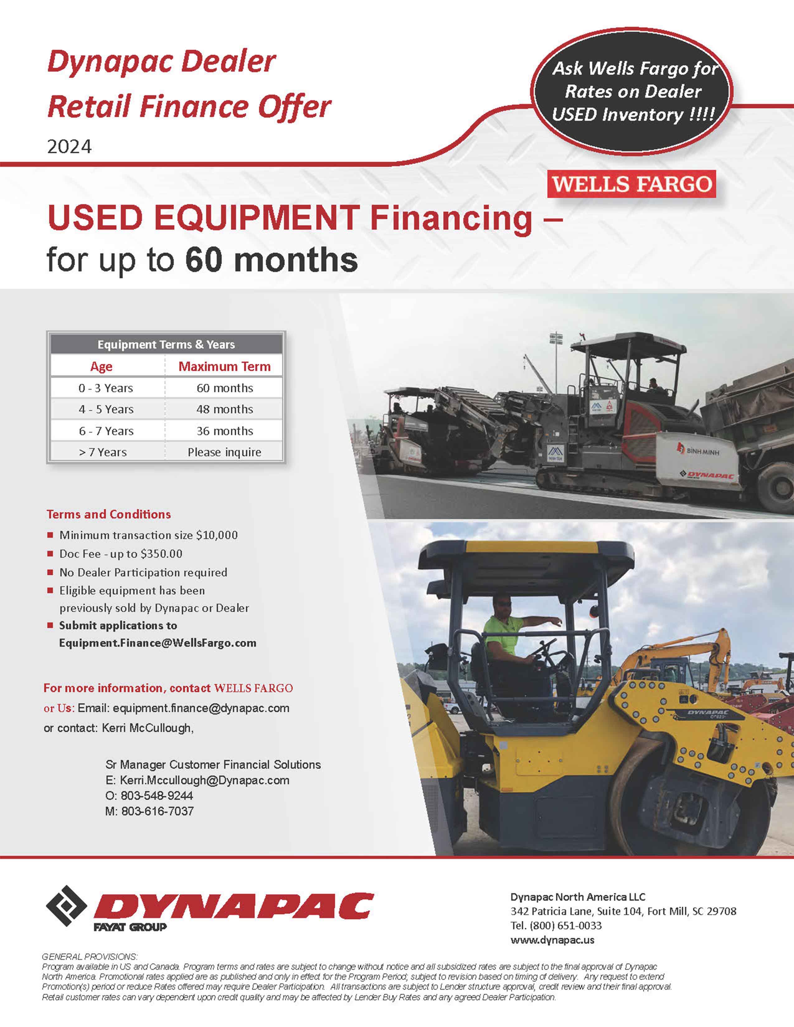 Dynapac Dealer Retail Used Finance Us 2024